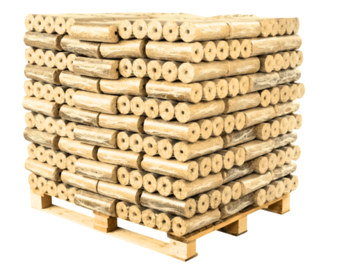 Weichholz Briketts Turbo hell, 1 Palette (100 Stück je 10kg), 1381